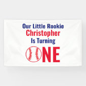 Little Rookie Baseball 1. Geburtstag Banner (Horizontal)