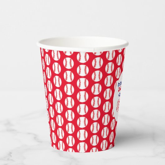 Little Rookie Baseball 1. Geburtstag Pappbecher (Rechts)