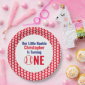 Little Rookie Baseball 1. Geburtstag Pappteller (Party)