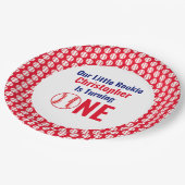 Little Rookie Baseball 1. Geburtstag Pappteller (Schrägansicht)