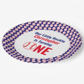 Little Rookie Baseball 1. Geburtstag Pappteller (Schrägansicht)