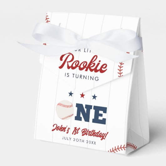 Little Rookie Baseball 1st Birthday Geschenkschachtel (Vorderseite)