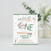 Little Rookie Baseball Green Budget 1. Geburtstag (Stehend Vorderseite)