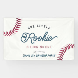 Little Rookie Baseball Junge 1. Geburtstag Willkom Banner