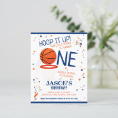 Little Rookie Basketball Blue Budget 1. Geburtstag (Stehend Vorderseite)