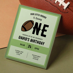 Little Rookie Football Budget 1er Geburtstag Einla
