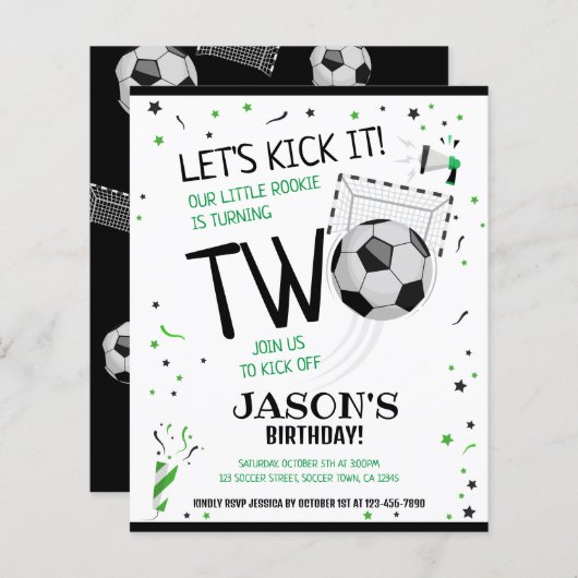 Little Rookie Soccer Budget 2. Geburtstag (Vorne/Hinten)