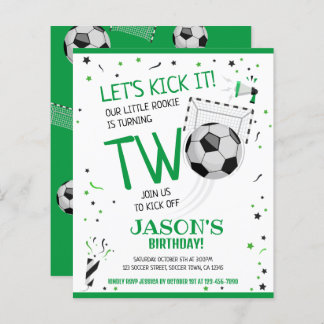 Little Rookie Soccer Budget 2. Geburtstag Einladun