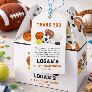 Little Rookie Sports 1. Geburtstag All-Star-Part Geschenkanhänger