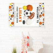 Little Rookie Sports 1st Birthday | All-Star Banner (InSitu)