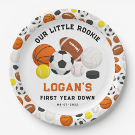 Little Rookie Sports 1st Birthday Party | All-Star Pappteller