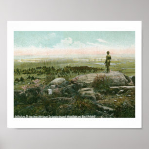 Little Round Top, Schlachtfeld von Gettysburg Vint Poster