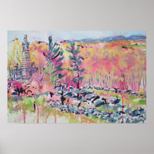 Little Roundtop Gettysburg Pennsylvania Judasbäume Poster