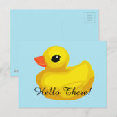 "Little Rubber Ducky" Postkarte (Vorne/Hinten)
