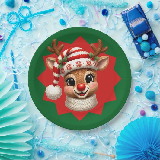 Little Rudolf  Paper Plate Pappteller (Party)