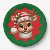 Little Rudolf Paper Plate Pappteller (Vorderseite)