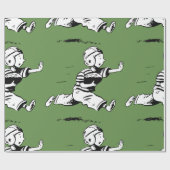 Little Running Back Wrapping Paper Geschenkpapier (Flach)