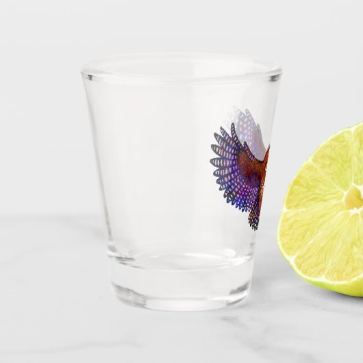 Little Ruru Morepork Owl Schnapsglas (Links)