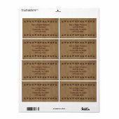 Little Rusty Stars Business Label (Vorne)