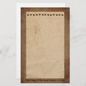 Little Rusty Stars Stationery Briefpapier (Vorne/Hinten)