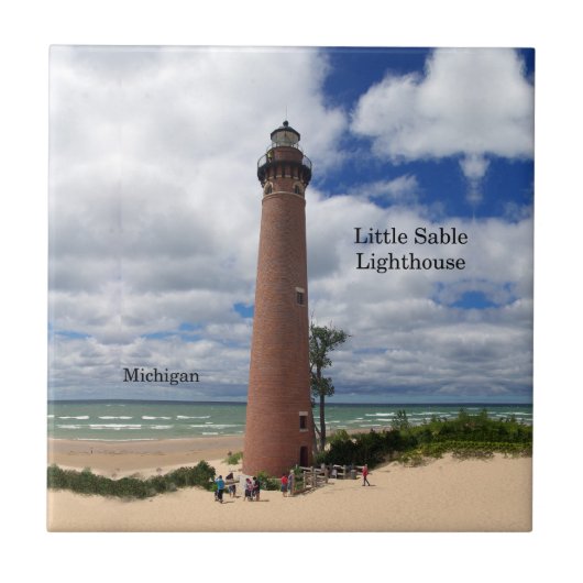 Little Sable Lighthouse Fliesen (Vorderseite)
