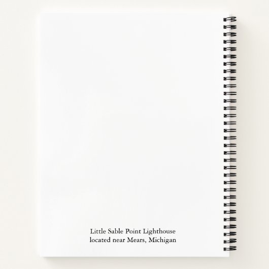 Little Sable Lighthouse Notebook Notizblock (Rückseite)
