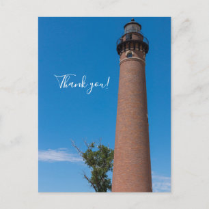 Little Sable Point Light Danke-Postkarte Postkarte