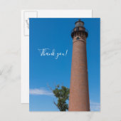 Little Sable Point Light Vielen Dank Postcard Postkarte (Vorne/Hinten)