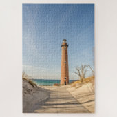 Little Sable Point Lighthouse am Lake Michigan Puzzle (Vertikal)