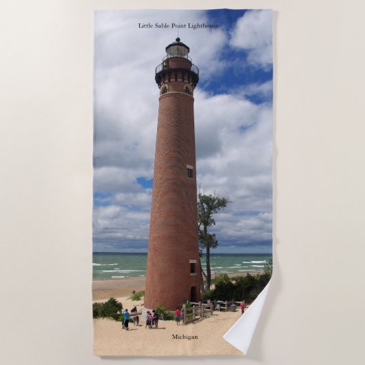 Little Sable Point Lighthouse Badetuch (Vorderseite)
