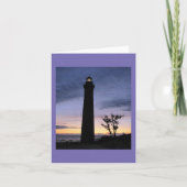 Little Sable Point Lighthouse Blank Folded Card Dankeskarte (Vorderseite)
