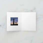 Little Sable Point Lighthouse Blank Folded Card Dankeskarte (Innenseite)