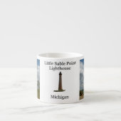 Little Sable Point Lighthouse Espresso Tasse (Vorderseite)