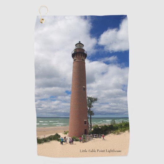 Little Sable Point Lighthouse Golfhandtuch (Vorderseite)