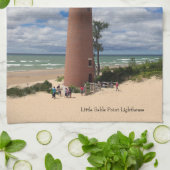 Little Sable Point Lighthouse Küchentücher (Gefaltet)