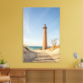 Little Sable Point Lighthouse Leinwanddruck (Insitu (Wohnzimmer))