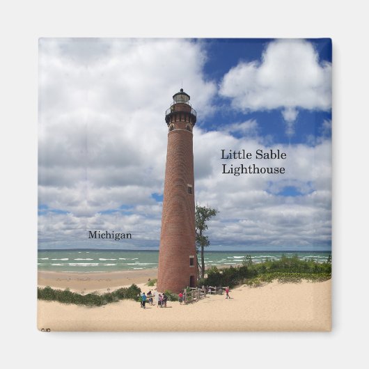 Little Sable Point Lighthouse-Magnet Magnet (Vorne)
