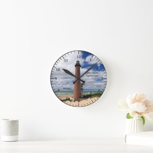Little Sable Point Lighthouse Uhr (Zuhause)