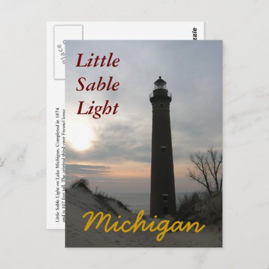 Little SableLight, MI-Postkarten Postkarte (Vorne/Hinten)