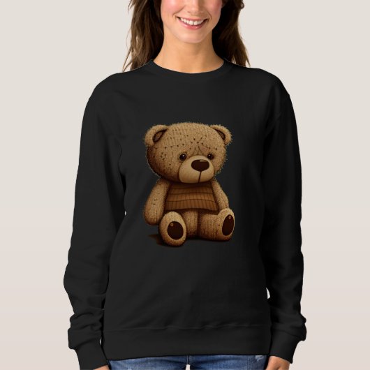 Little sad Teddy Bear Sweatshirt (Vorderseite)