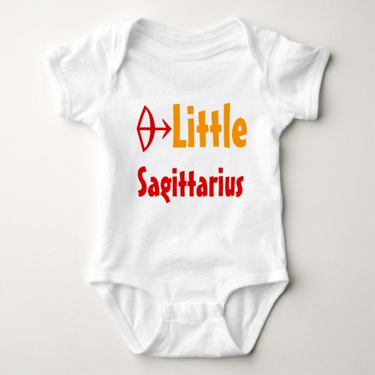 Little Sagittarius Baby Strampler (Vorderseite)