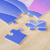 Little Sailboat Blue Ocean Seascape Children's Puzzle (Seite)