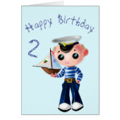 Little Sailor Kindergeburtstag Card (Vorne)