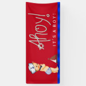 Little Sailor Nautical Baby Shower Blonde Banner (Vertikal)