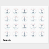 Little Sailor Nautical Baby Shower Sticker (Blatt)
