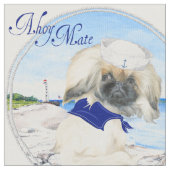 Little Sailor Pekingese Stoff (Nahaufnahme)