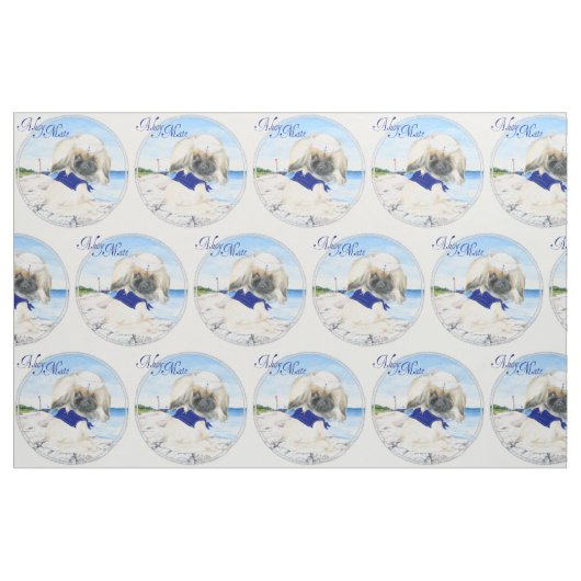 Little Sailor Pekingese Stoff (Fat Quarter (45,7 x 55,9 cm))