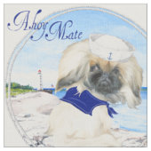 Little Sailor Pekingese Stoff (Nahaufnahme)