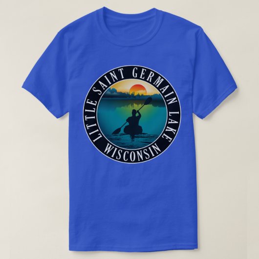 Little Saint Germain Lake Wisconsin Kayaking T-Shirt (Design vorne)
