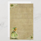 Little Saint Patty's Day Girl - Stationery Briefpapier (Vorne/Hinten)
